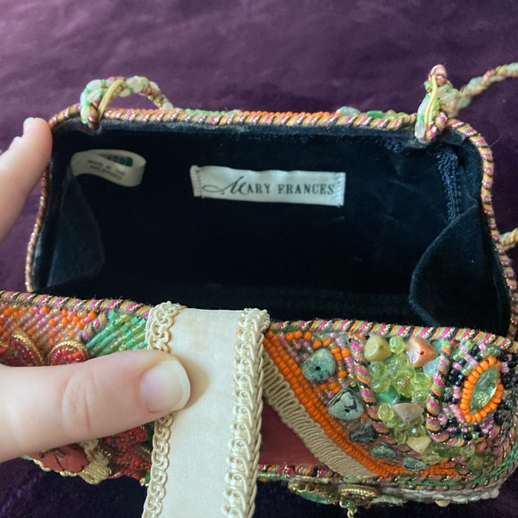 Floral Beaded Patchwork Mary Frances Handbag - Picture 6 of 11